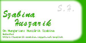 szabina huszarik business card